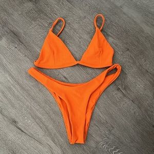 Toast Swim Waffle Print Bikini Set